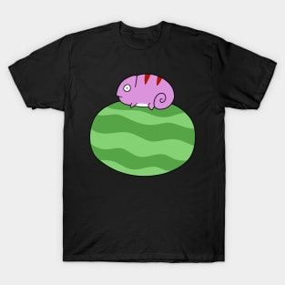 Chameleon with a Whole Watermelon T-Shirt